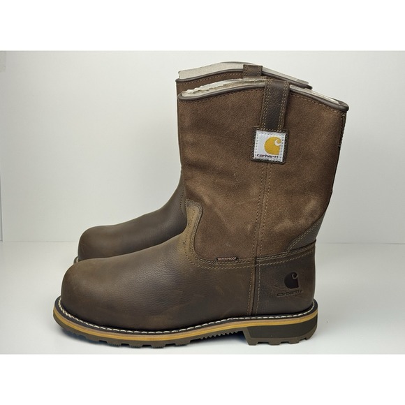 Carhartt Waterproof 10-Inch Nano Composite Toe Pull Up Boots Men\'s Size 9.5 Wide main image 6